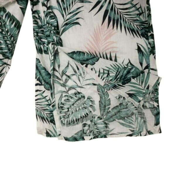 C&C California Palm Print Linen Beach Pants - Picture 4 of 4